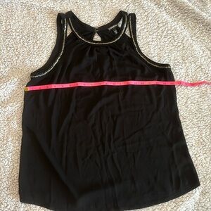 Express Beaded and Cutout Shoulders Tank Large NWOT